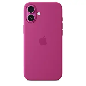 iPhone 16 Plus Silicone Case with MagSafe, Fuchsia iPhone 16 Plus Silicone Case with MagSafe, Fuchsia