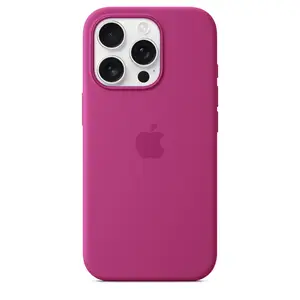 iPhone 16 Pro Silicone Case with MagSafe, Fuchsia iPhone 16 Pro Silicone Case with MagSafe, Fuchsia