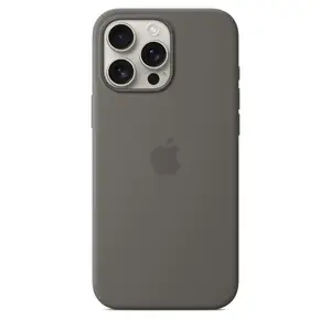 iPhone 16 Pro Max Silicone Case with MagSafe, Stone Gray iPhone 16 Pro Max Silicone Case with MagSafe, Stone Gray
