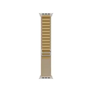 49mm Tan Alpine Loop - Small, Natural Titanium Finish 49mm Tan Alpine Loop - Small, Natural Titanium Finish