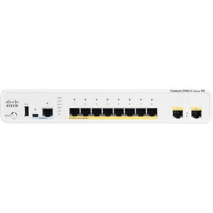 Catalyst 2960C Powered Device Switch 8x10/100 + 2x10/100/1000 Managed 48,3cm (19'') 1HE