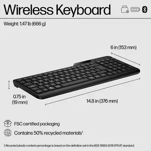 475 Dual-Mode Wireless Keyboard Schwarz Layout Deutsch 475 Dual-Mode Wireless Keyboard Schwarz Layout Deutsch