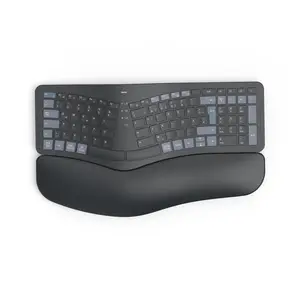 Multi-Device-Tastatur WK-900 Ergo kabellos geteilt LED SW QWERTZ Multi-Device-Tastatur WK-900 Ergo kabellos geteilt LED SW QWERTZ