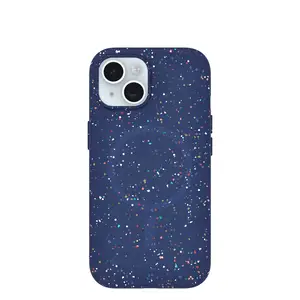 Schutzhülle für Apple iPhone 15 kompatibel mit MagSafe REGRIND Silikon Kunstfaser Blueberry Pie Schutzhülle für Apple iPhone 15 kompatibel mit MagSafe REGRIND Silikon Kunstfaser Blueberry Pie
