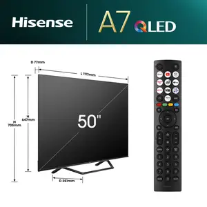 Smart-TV 50A7NQ 50" 4K UHD 3840x2160 16:9 350 cd/m² 4.000:1 8 ms Grau Smart-TV 50A7NQ 50" 4K UHD 3840x2160 16:9 350 cd/m² 4.000:1 8 ms Grau