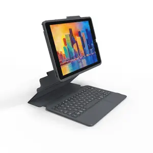 Pro Keys Tastatur und Foliohülle für iPad 10,2" (7./8. Gen.) Deutsch Schwarz/Grau Pro Keys Tastatur und Foliohülle für iPad 10,2" (7./8. Gen.) Deutsch Schwarz/Grau