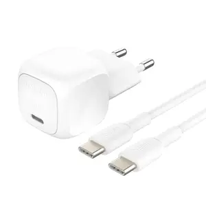 BoostCharge 20W USB-C Ladegerät mit PD und PPS, inkl. 1m USB-C/USB-C Kabel, weiß BoostCharge 20W USB-C Ladegerät mit PD und PPS, inkl. 1m USB-C/USB-C Kabel, weiß