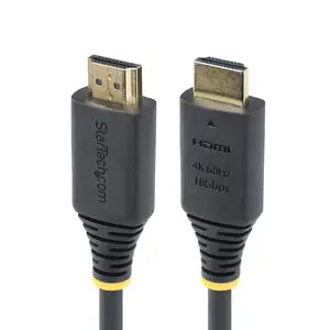 StarTech 4m Premium Zertifiziertes High Speed HDMI Kabel, 4K 60Hz/1440p 144Hz, 18Gbps, UHD HDMI 2.0 Arc Kabel, TV/Monitor/PC StarTech 4m Premium Zertifiziertes High Speed HDMI Kabel, 4K 60Hz/1440p 144Hz, 18Gbps, UHD HDMI 2.0 Arc Kabel, TV/Monitor/PC