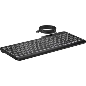405 Tastatur mit Hintergrundbeleuchtung für mehrere Geräte, Volle Größe (100%), Kabelgebunden, USB, Membran Key Switch, Schwarz 405 Tastatur mit Hintergrundbeleuchtung für mehrere Geräte, Volle Größe (100%), Kabelgebunden, USB, Membran Key Switch, Schwarz