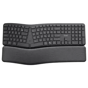 Trust Keyra Ergonomic Multi-Device Wireless Keyboard, schwarz, USB/Bluetooth, DE Trust Keyra Ergonomic Multi-Device Wireless Keyboard, schwarz, USB/Bluetooth, DE