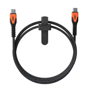 UAG Urban Armor Gear Rugged Kevlar Kabel USB-C auf USB-C 60W 1,5m schwarz/orange UAG Urban Armor Gear Rugged Kevlar Kabel USB-C auf USB-C 60W 1,5m schwarz/orange