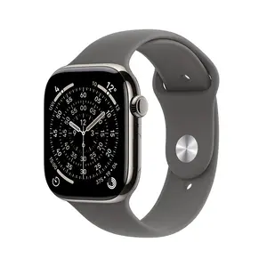 Apple Watch Series 11 GPS + Cellular 46mm Natural Titanium Case with Stone Grey Sport Band S/M Apple Watch Series 11 GPS + Cellular 46mm Natural Titanium Case with Stone Grey Sport Band S/M