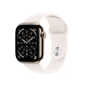 Apple Watch Series 11 GPS + Cellular 46mm Gold Titanium Case with Light Blush Sport Band M/L Apple Watch Series 11 GPS + Cellular 46mm Gold Titanium Case with Light Blush Sport Band M/L