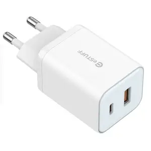 Home Charger 65W GaN USB-C + USB-A, EU-Stecker, Weiß Home Charger 65W GaN USB-C + USB-A, EU-Stecker, Weiß