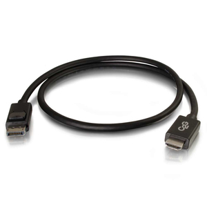 C2G HDMI Adapterkabel DisplayPort/HDMI Stecker/Stecker schwarz 1m