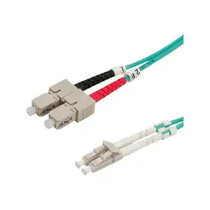 Roline LWL cable 50/125µm OM3, LC/SC, turquoise Roline LWL cable 50/125µm OM3, LC/SC, turquoise