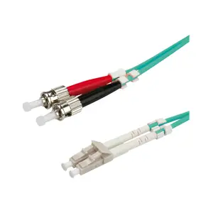 Roline LWL cable 50/125µm OM3, LC/ST, turquoise Roline LWL cable 50/125µm OM3, LC/ST, turquoise