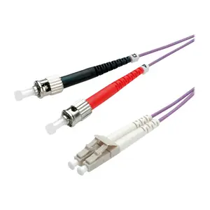 Roline LWL-Kabel 50/125µm OM4, LC/ST, violett Roline LWL-Kabel 50/125µm OM4, LC/ST, violett
