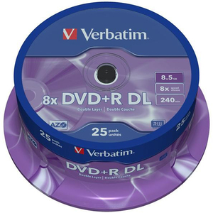 DVD+R, 8,5GB,DL, 8x, 25er Pack